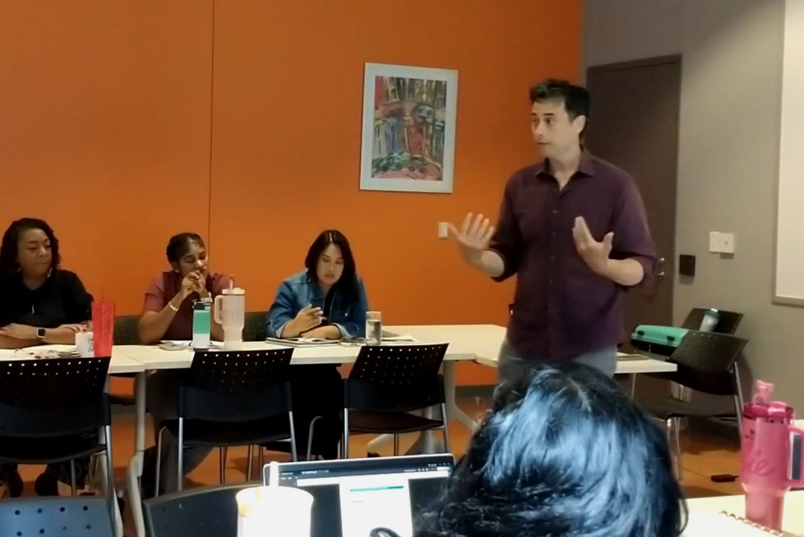 Kenneth Applegate presenting to a room of educators